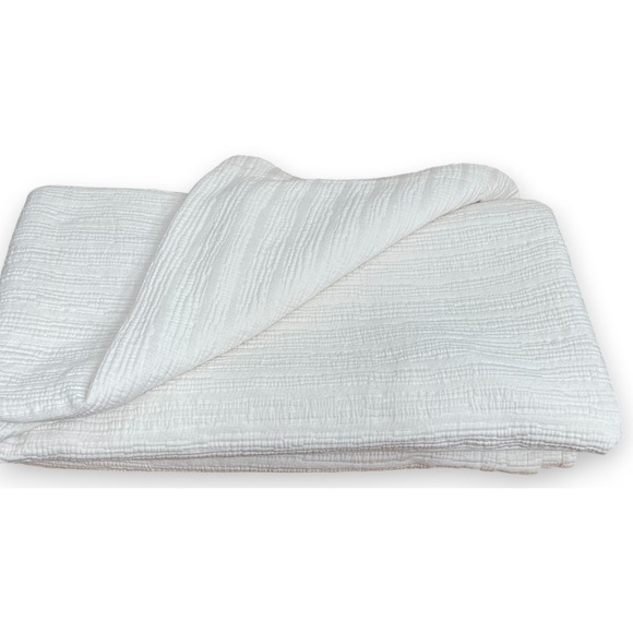 Pine Cone Hill Matelasse King Coverlet Quilt Bedspread White - Picture 3 of 5